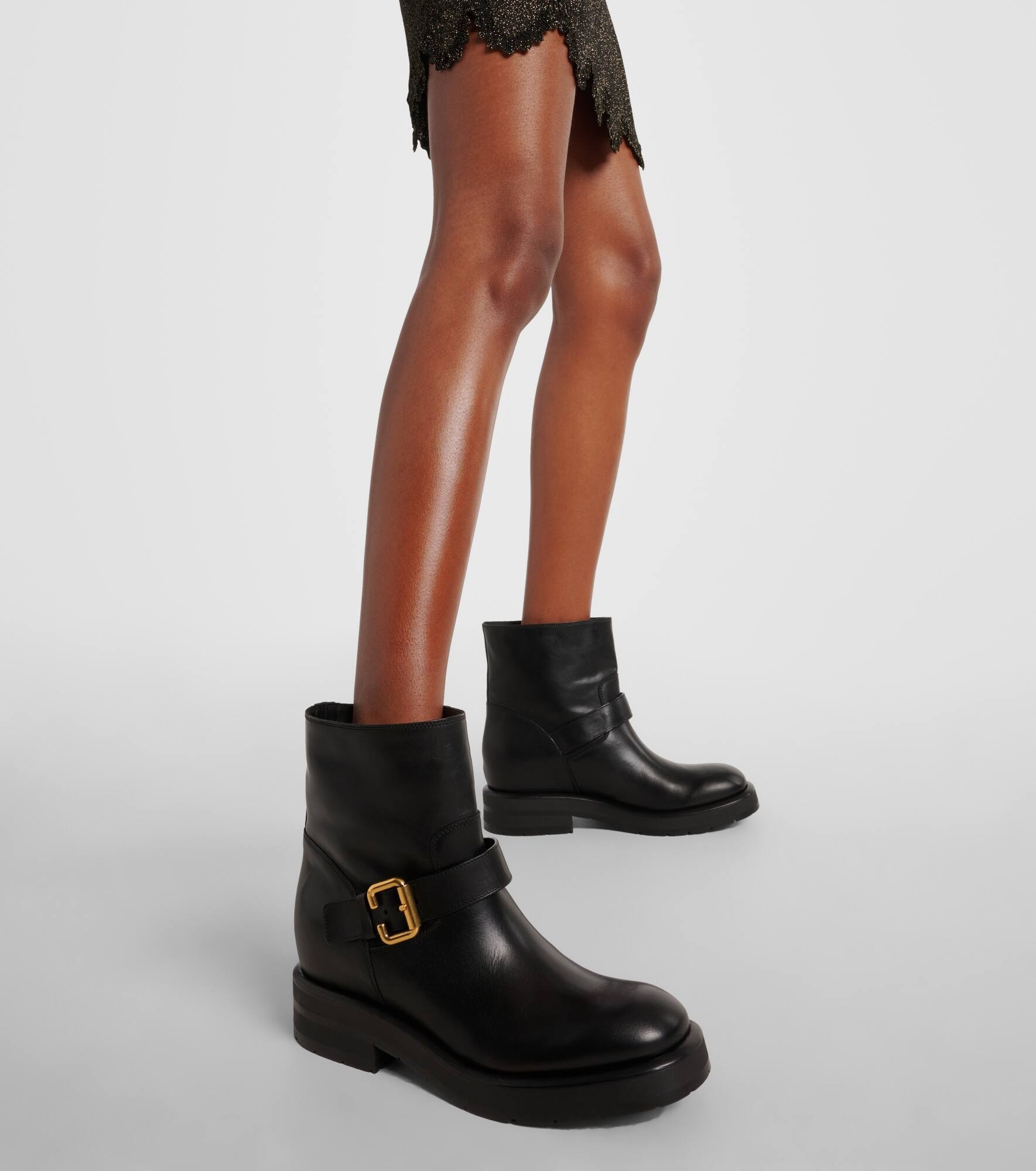 【関税込み】CHLOE Coddington' ankle boot Coddington leather ankle boots in black - Chloe | Mytheresa