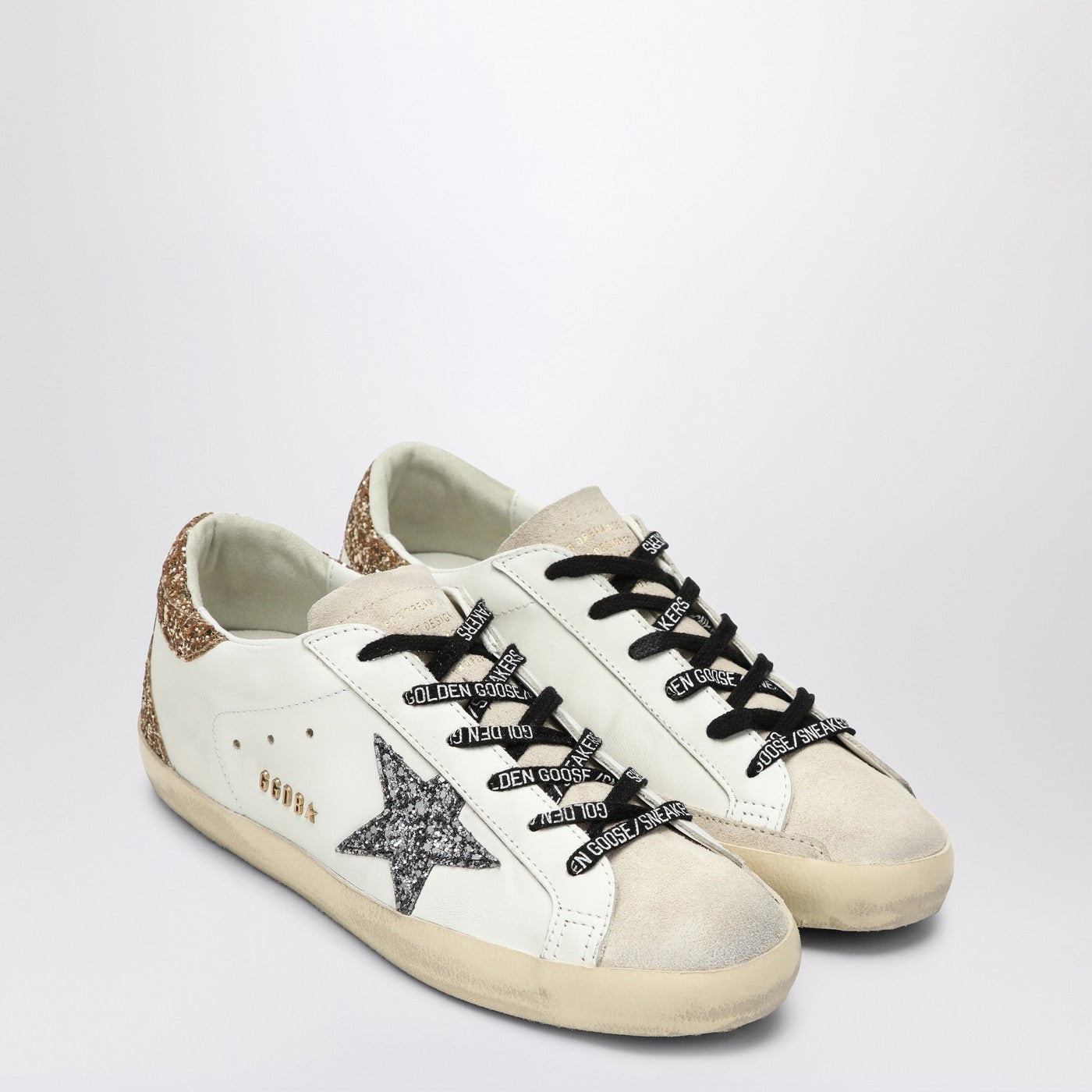 Golden Goose White/Silver/Gold Super Star Sneaker - 2