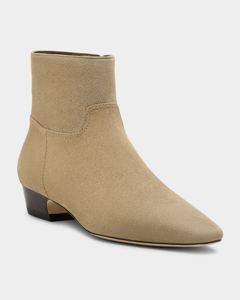Stuart Weitzman Stassi Suede Zip Ankle Boots outlook