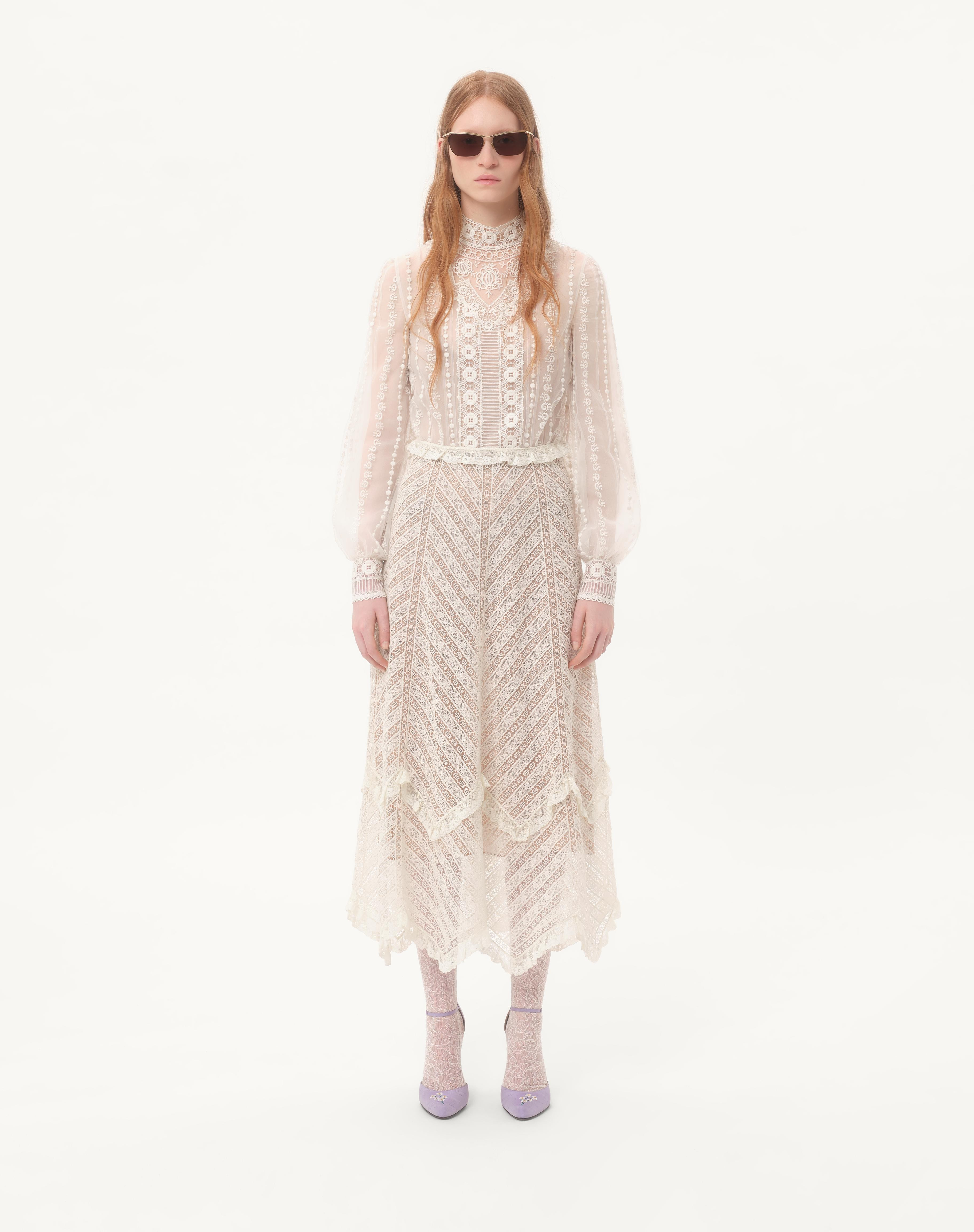 EMBROIDERED MIDI DRESS - 5