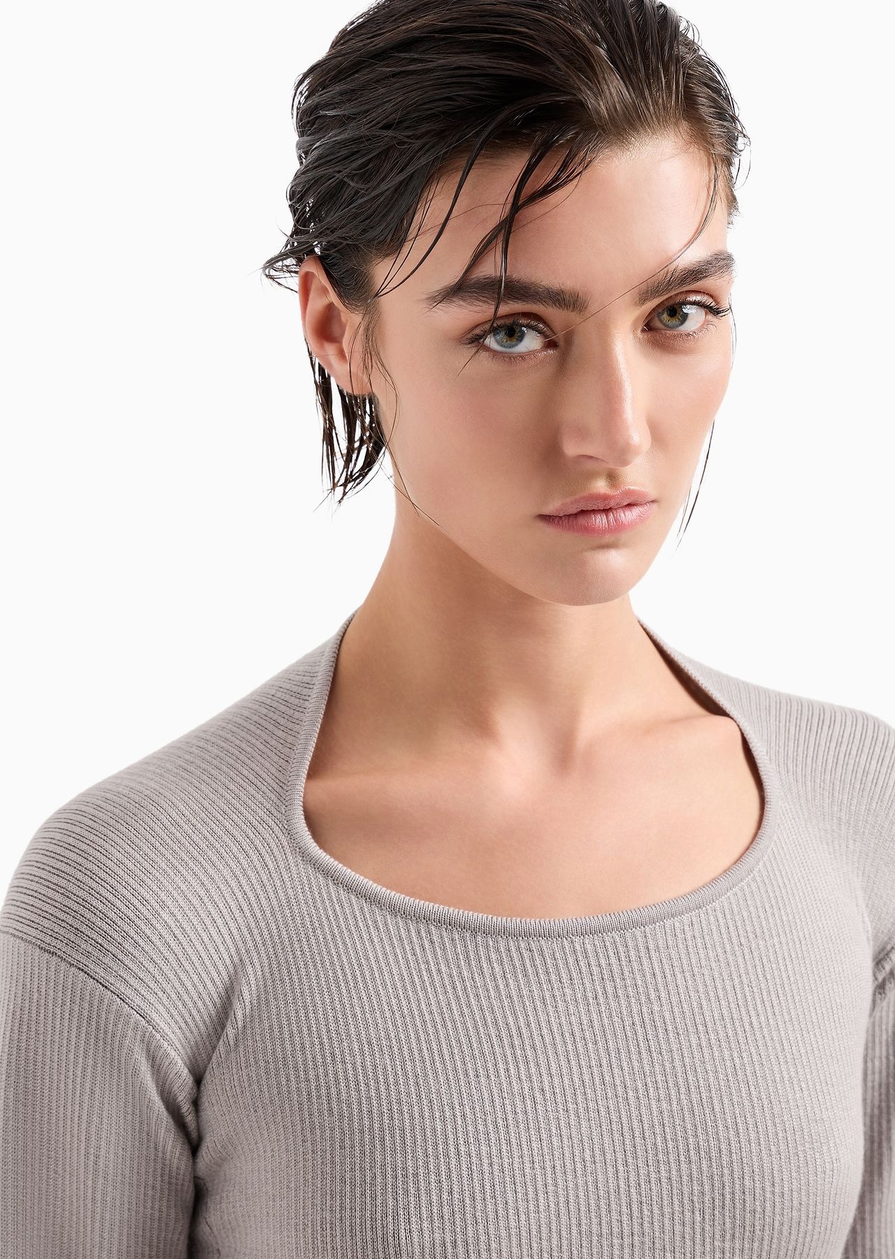 Ribbed viscose-and-wool jumper - 5