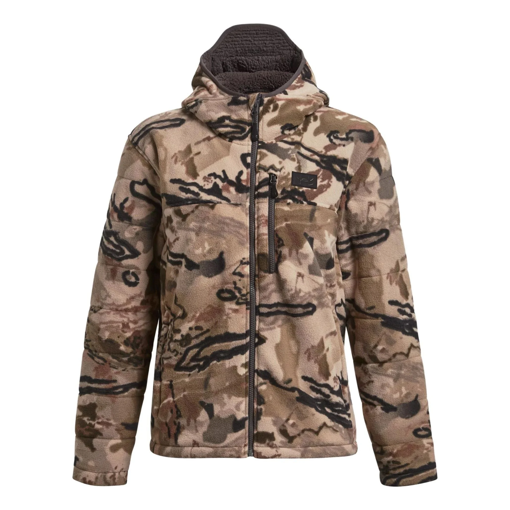 (WMNS) Under Armour Whitetail Rut Windproof Jacket 'Tan Black' 1378819-989 - 1