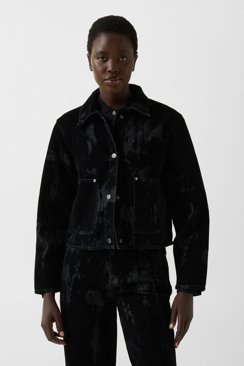 Lore Denim Jacket in Black 2
