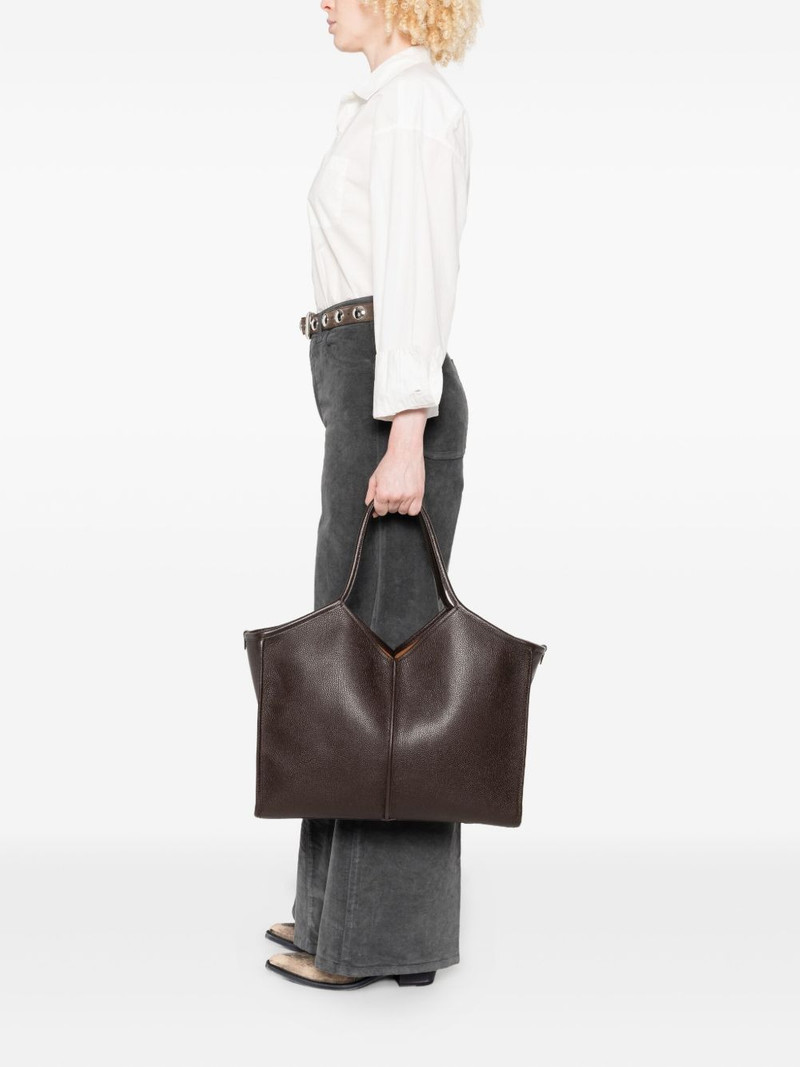 HEREU large leather tote bag outlook