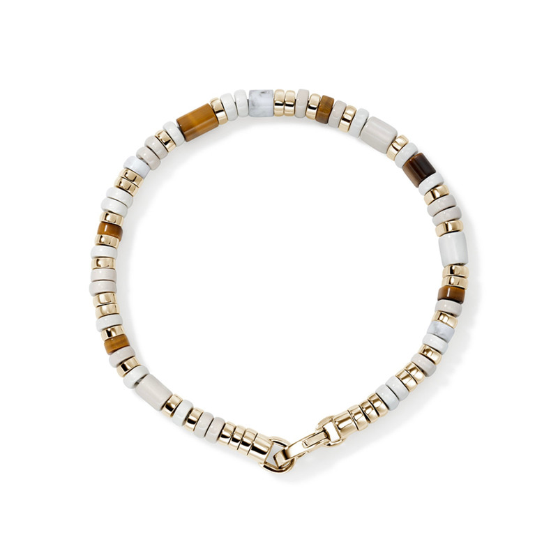 Colorblock Bracelet, Gold 5