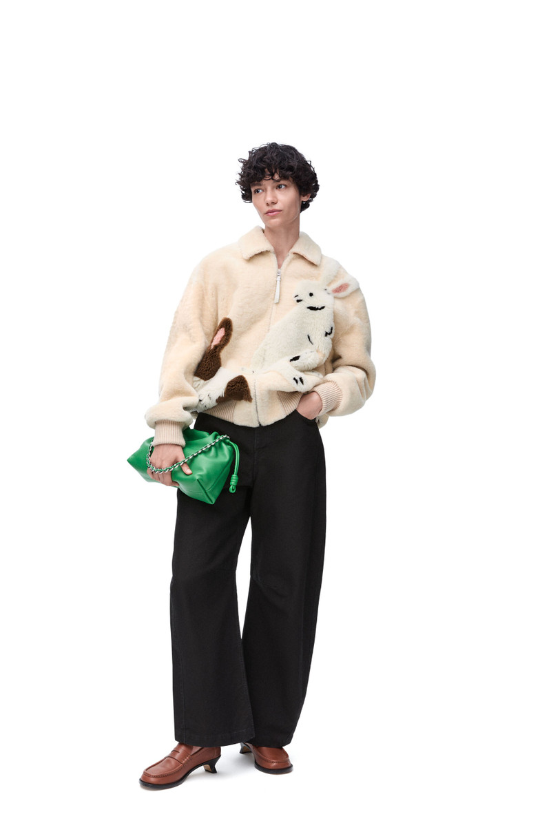 Loewe Zip-up jacket in shearling outlook