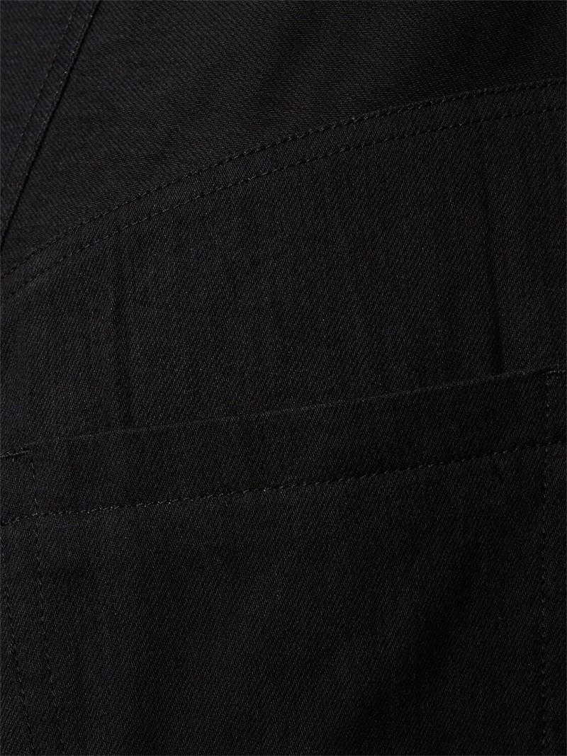 Wide structured cotton midi skirt 4