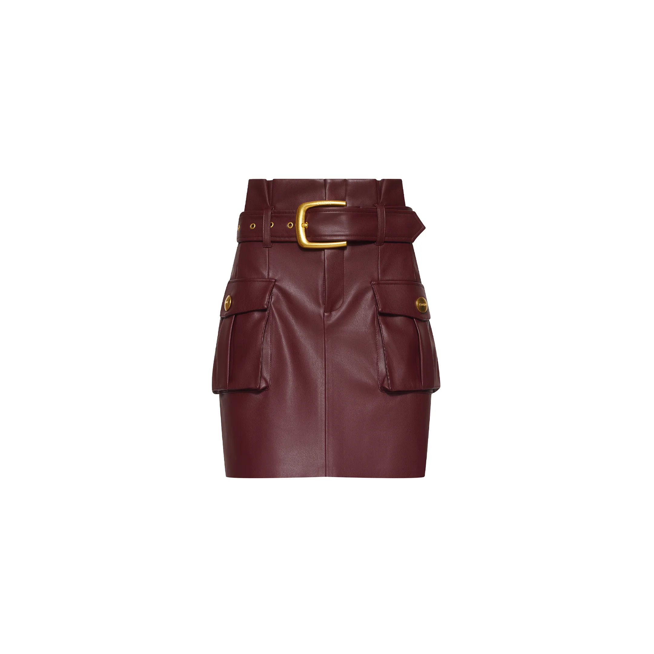 Maelis Vegan Leather Skirt - 1