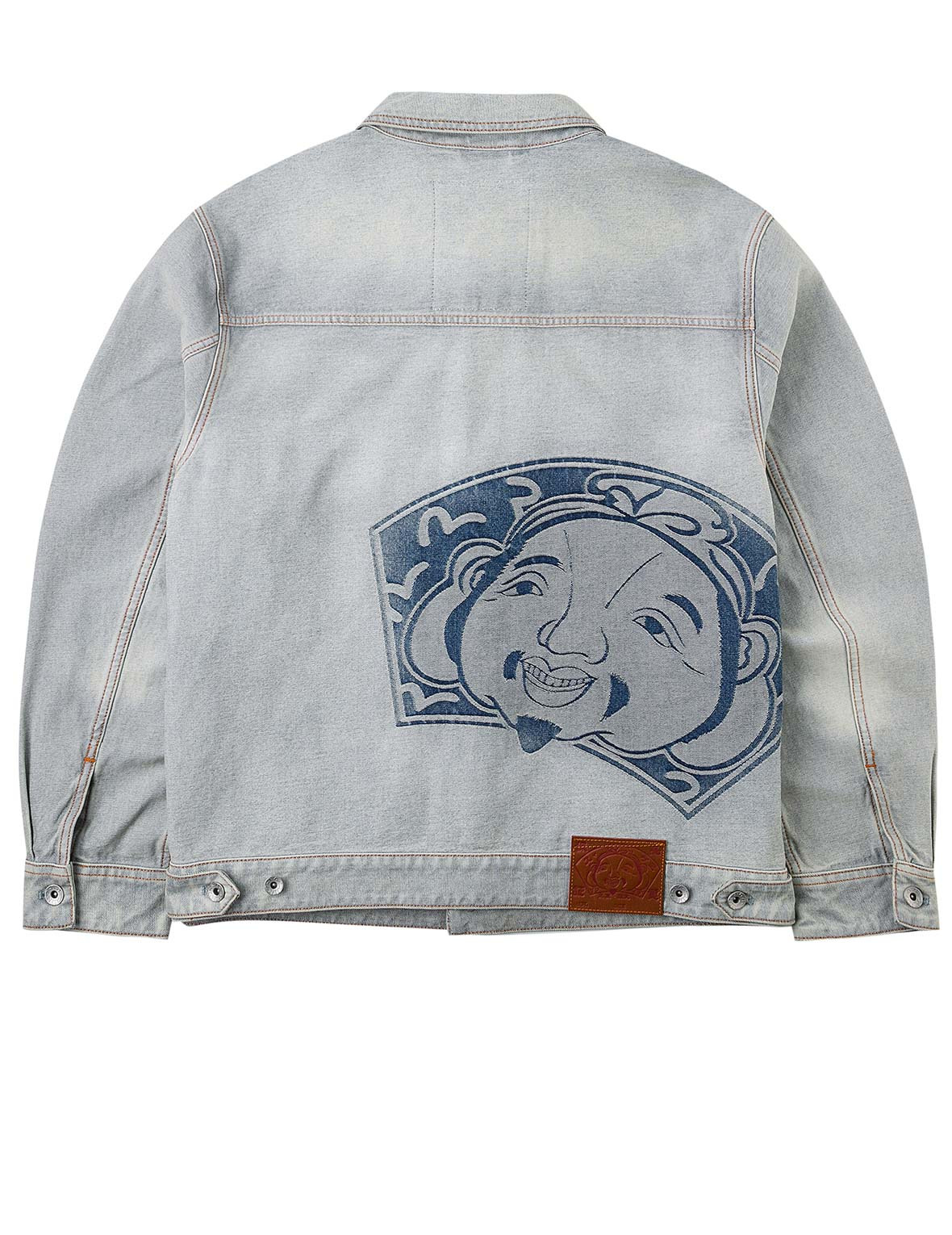 Godhead Jacquard Relax Fit Denim Jacket - 16