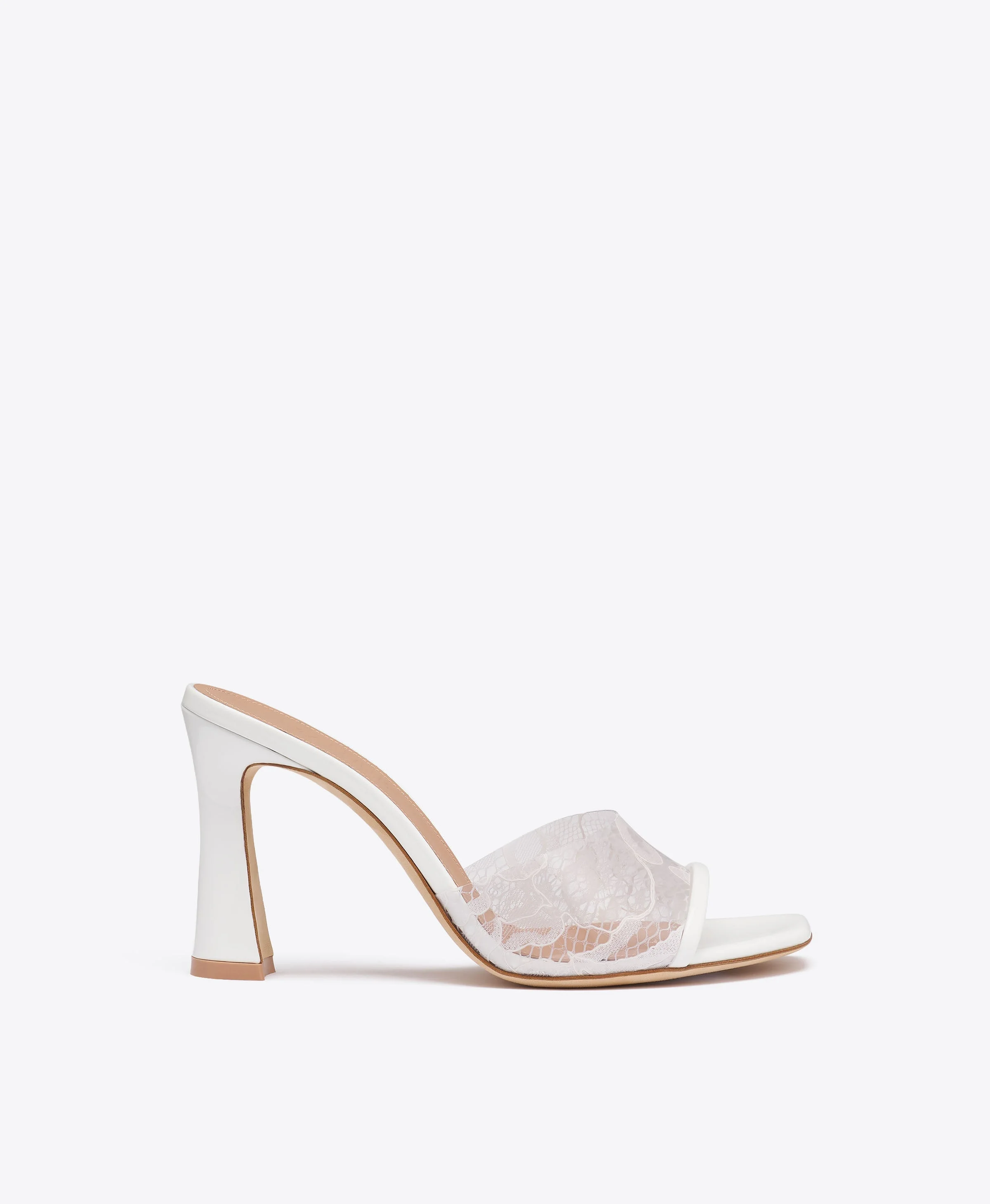 Roxanne 90 White Patent Leather Sandals - 1