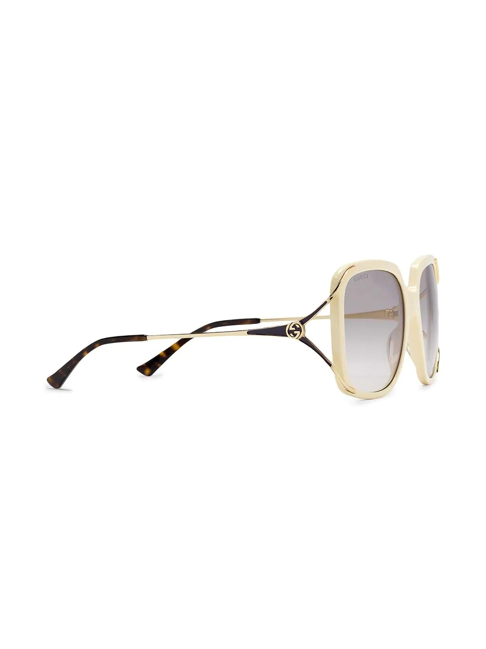 oversized round frame sunglasses - 2