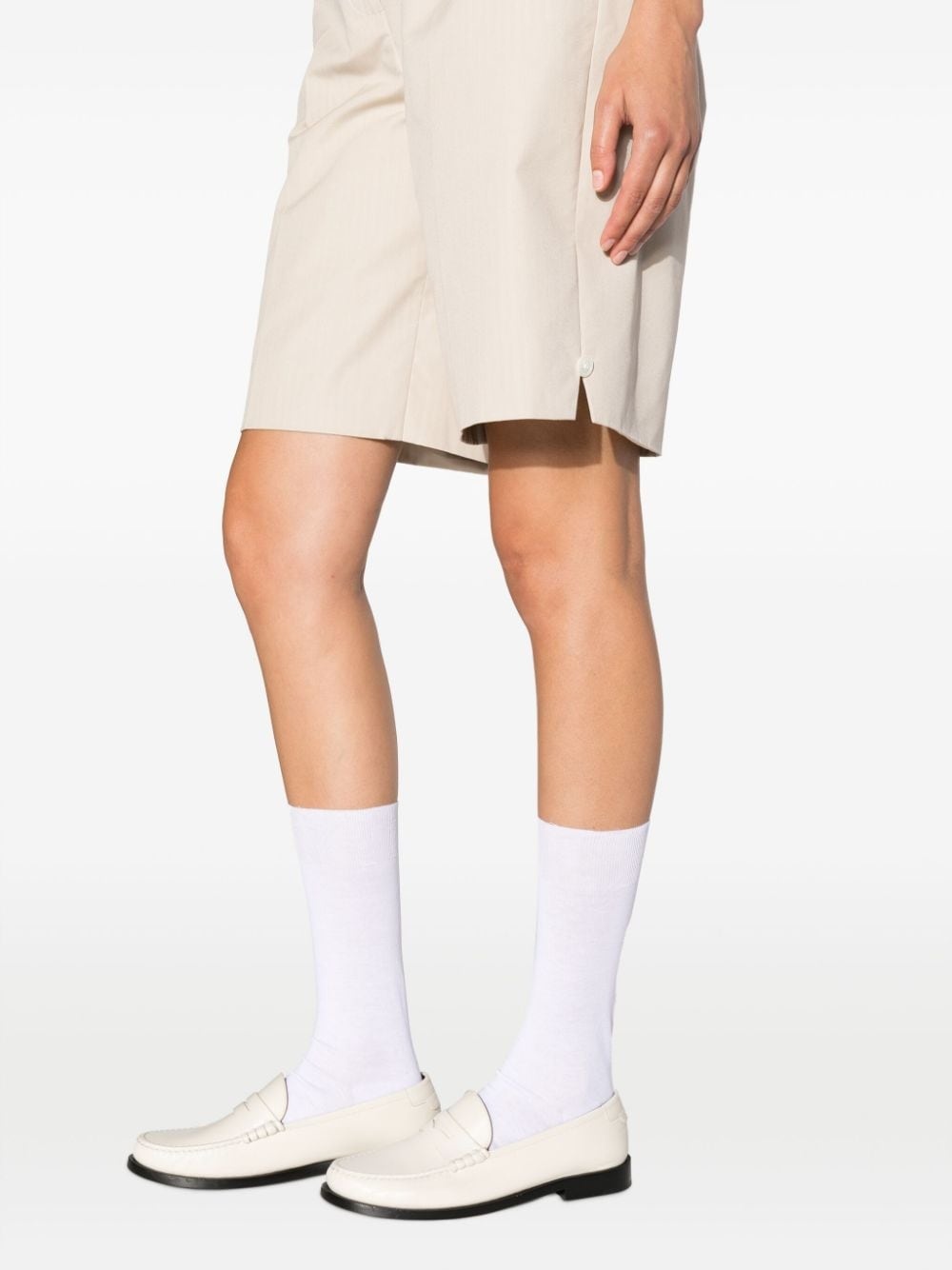 high-waisted tailored shorts - 5