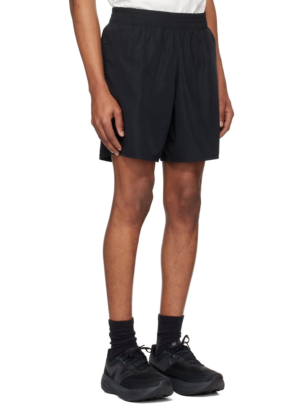 Black Bonded Logo Shorts - 2