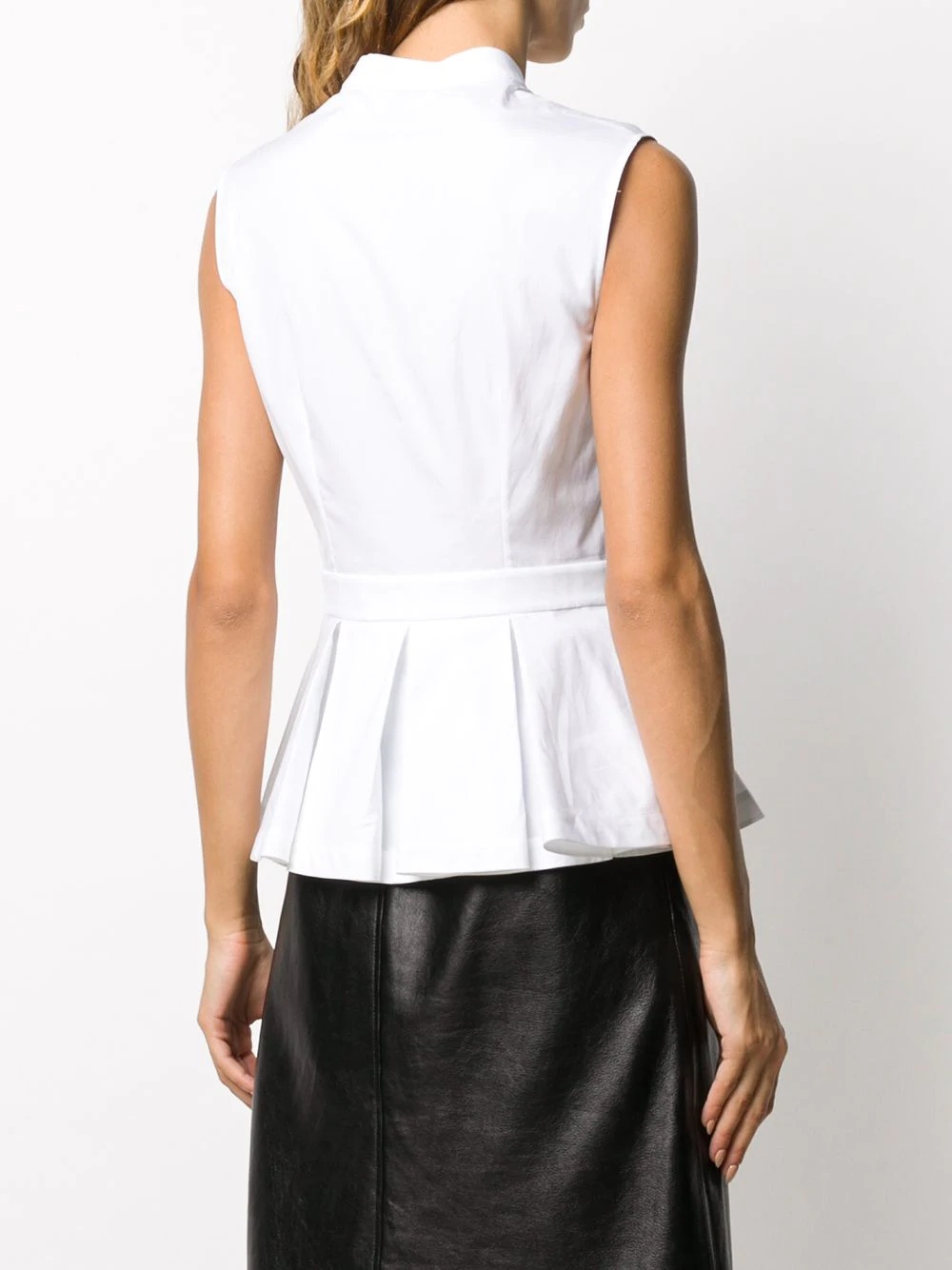 sleeveless cotton shirt  - 4