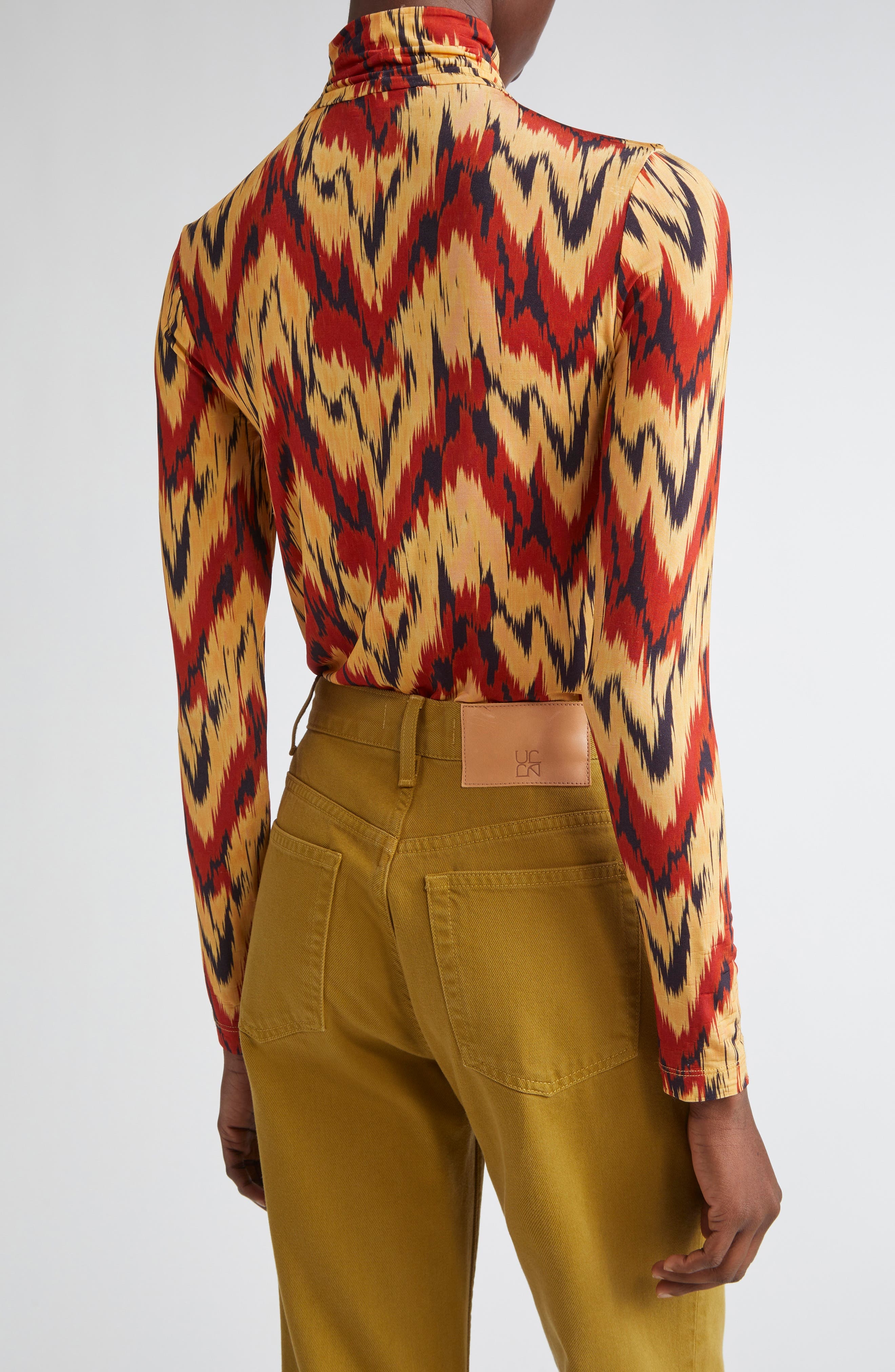 Ulla Johnson Aurelia Long Sleeve Turtleneck in Carnelian at Nordstrom - 3