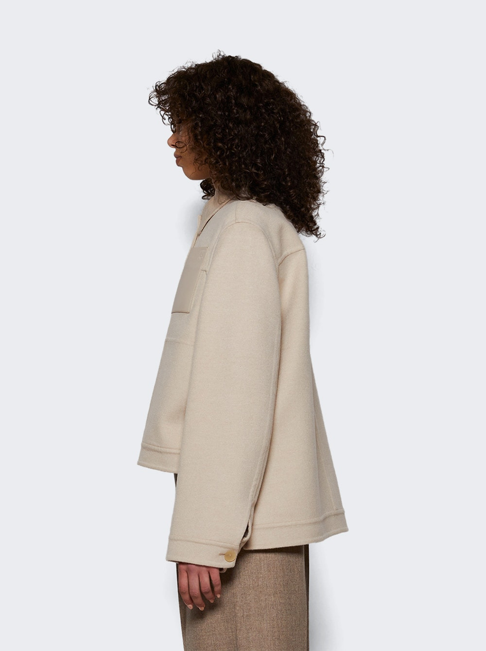 Workwear Jacket Light Beige Melange - 3