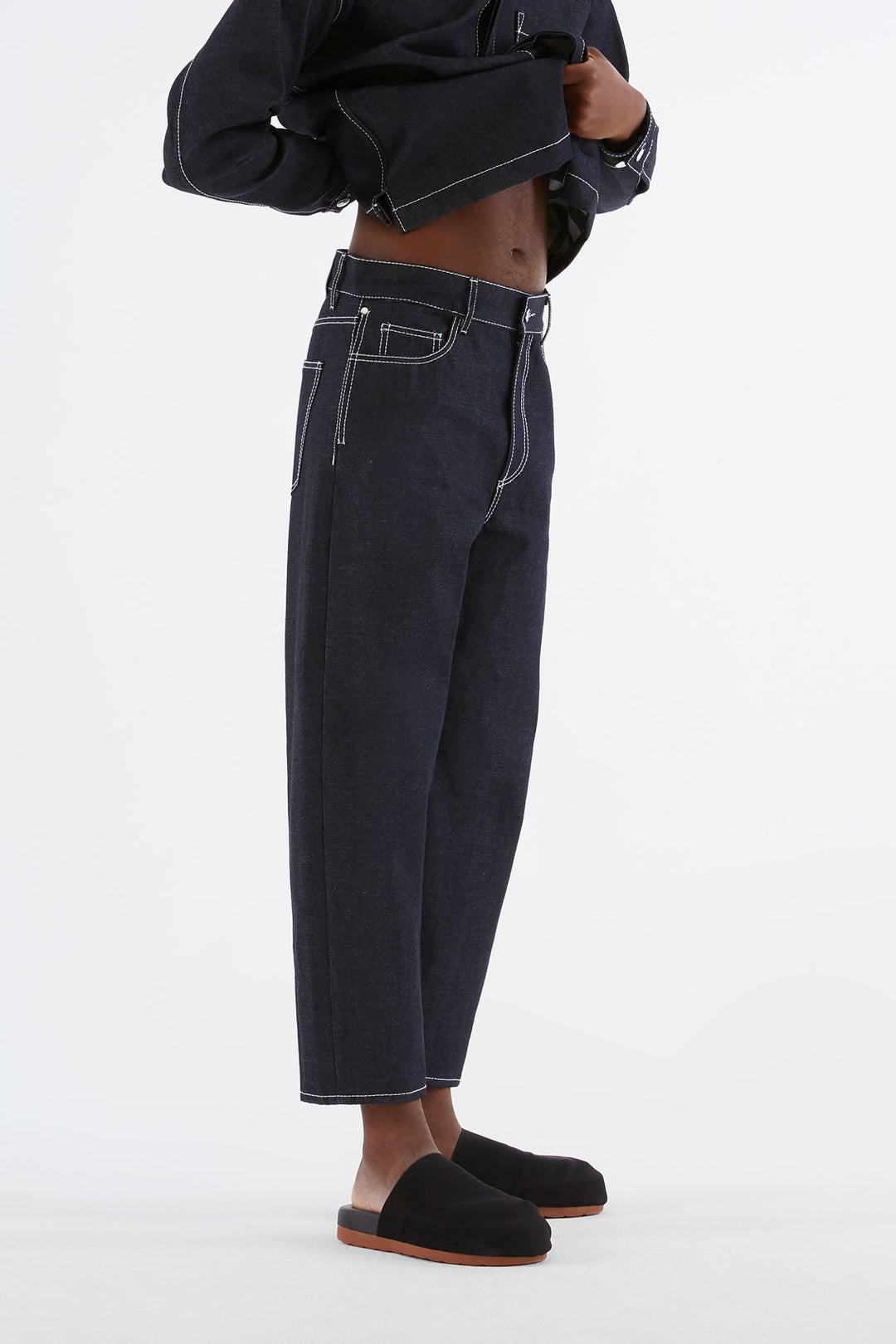 BELLIDENTRO DARK DENIM PANTS - 2