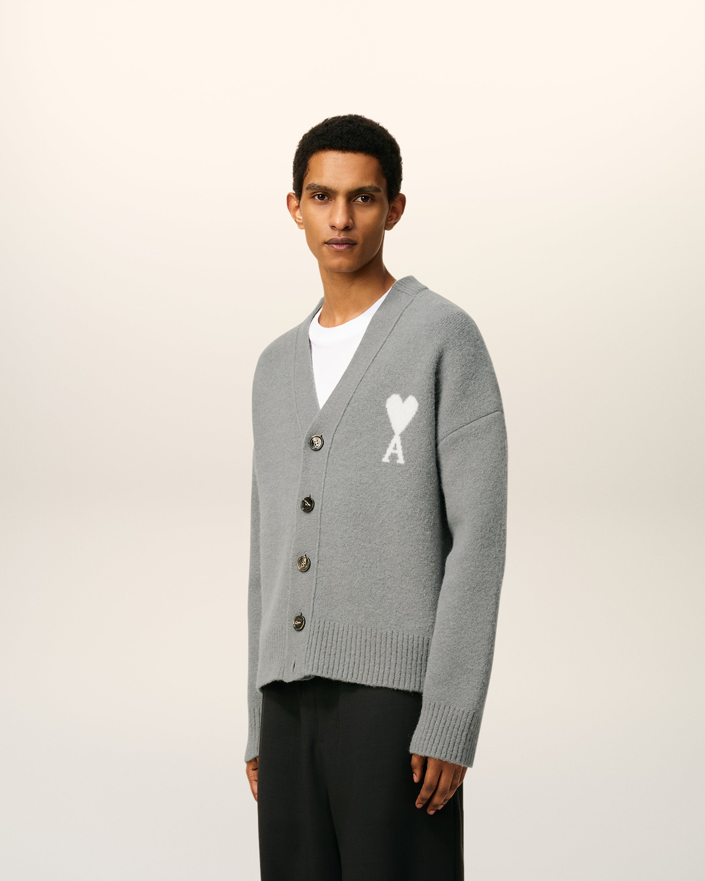GREY ALPACA AMI DE COEUR CARDIGAN - 6