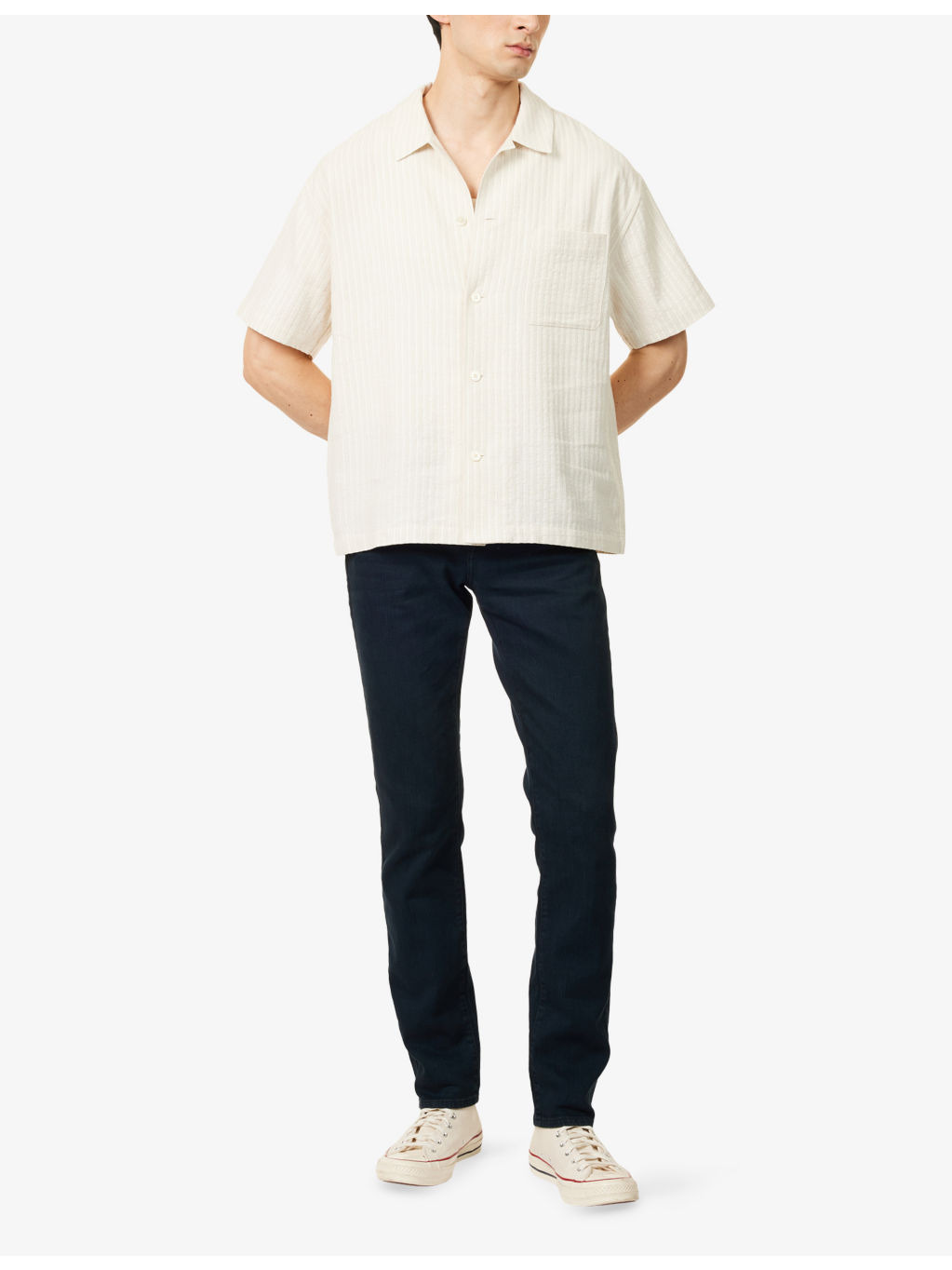 Jacquard Boxy-Fit Cotton-Blend Shirt - 2