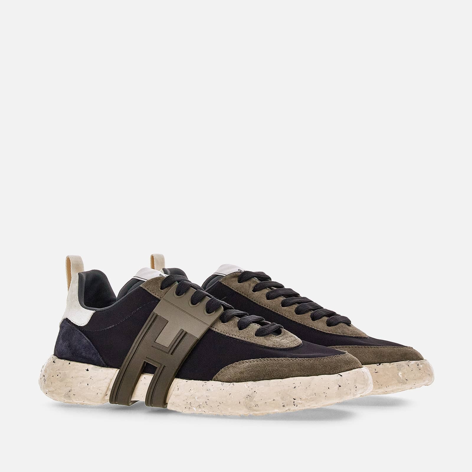 Sneakers Hogan-3R Blue Grey Ivory - 2