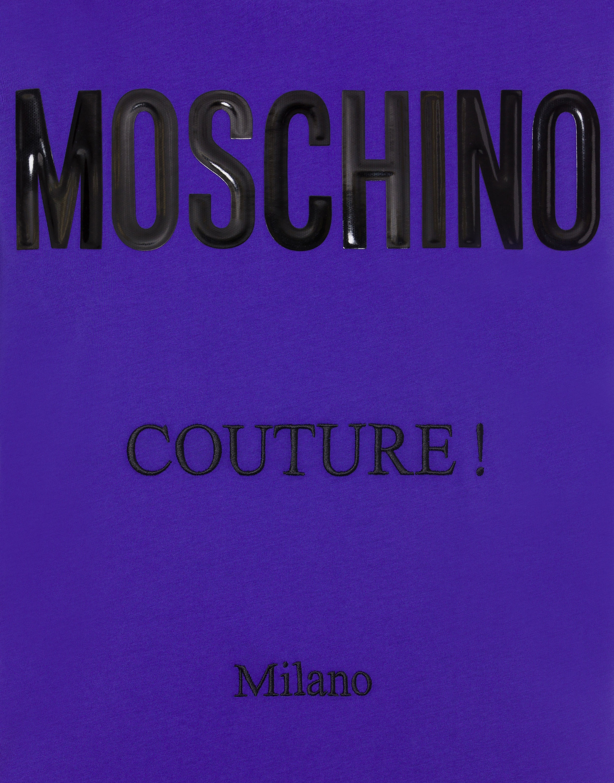 OVERSIZED MOSCHINO COUTURE T-SHIRT IN ORGANIC JERSEY - 4