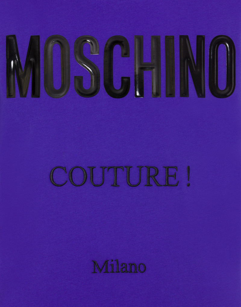OVERSIZED MOSCHINO COUTURE T-SHIRT IN ORGANIC JERSEY 4