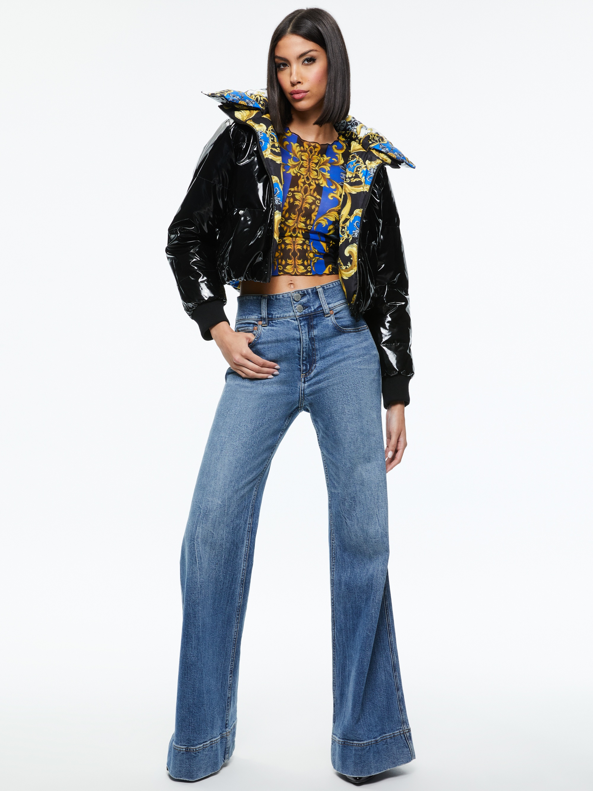 ROBENA REVERSIBLE CROPPED PUFFER JACKET - 6