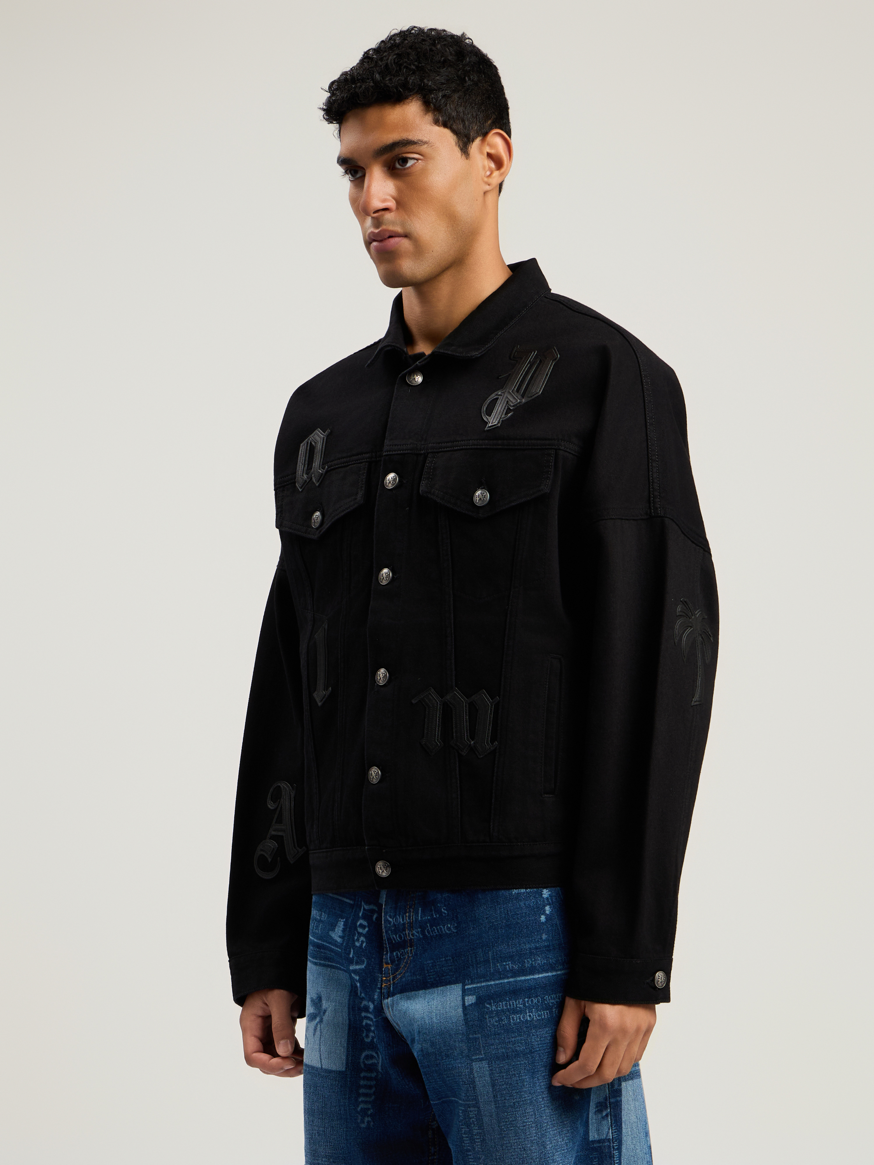 Gothic Logo Denim Jacket - 3