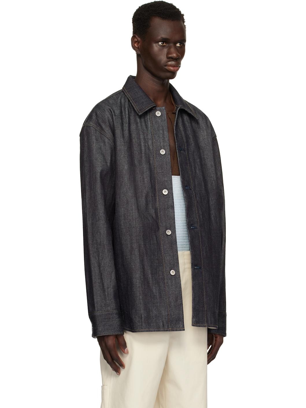 Blue Oversized Denim Overshirt - 2