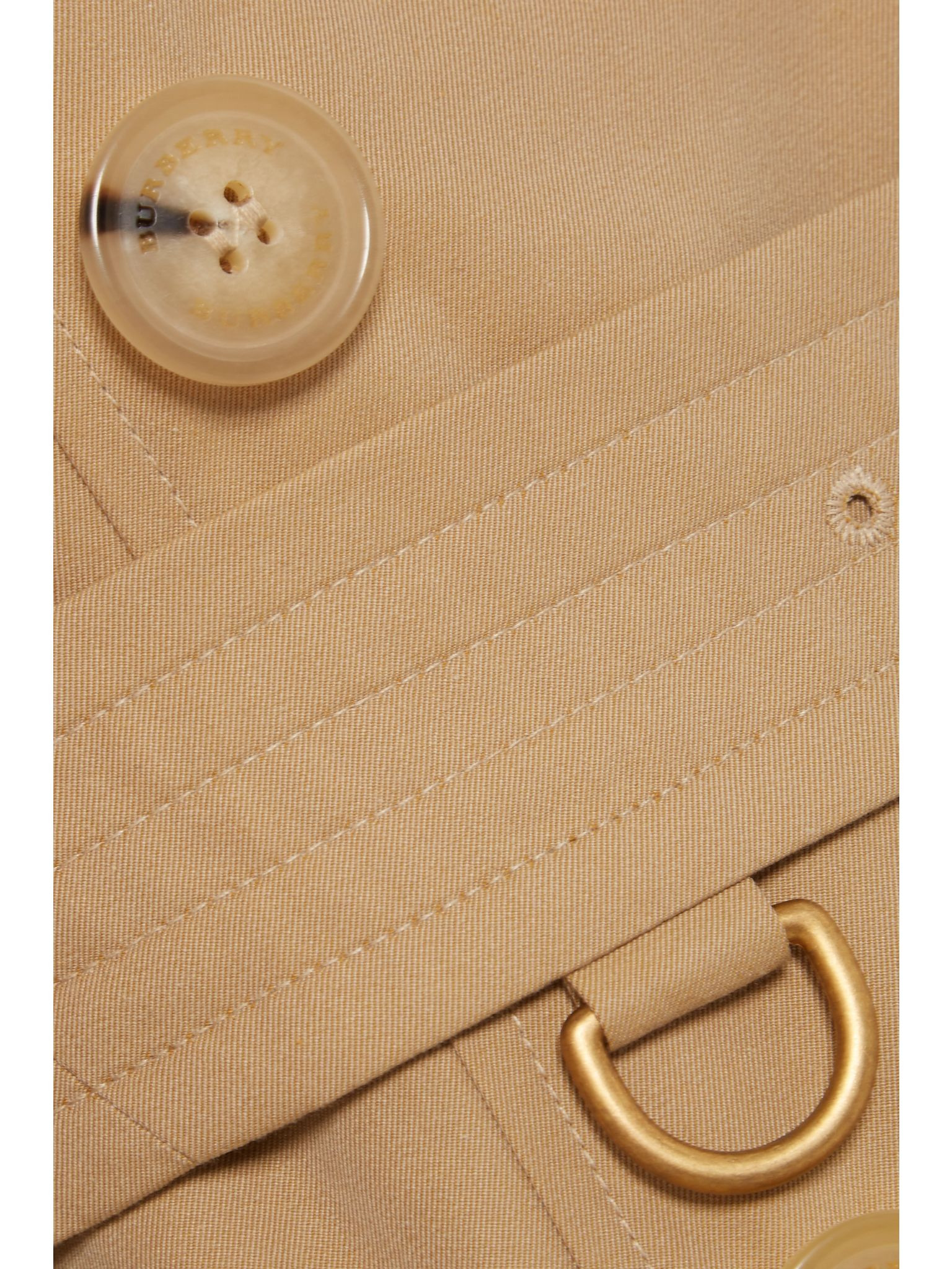 Chelsea Long organic cotton-gabardine trench coat Neutral - 6