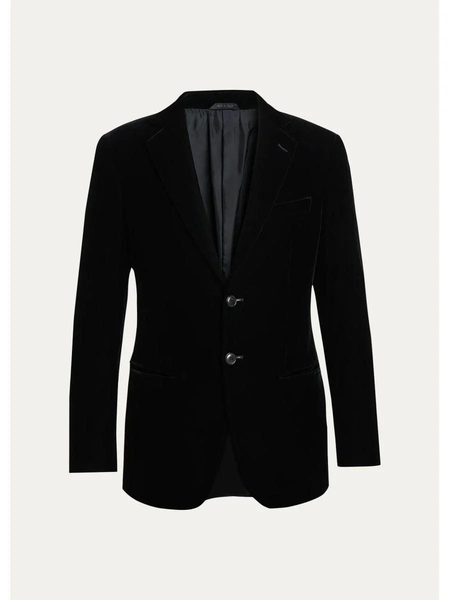 Men's Seersucker Single-Breasted Sport Coat - 1