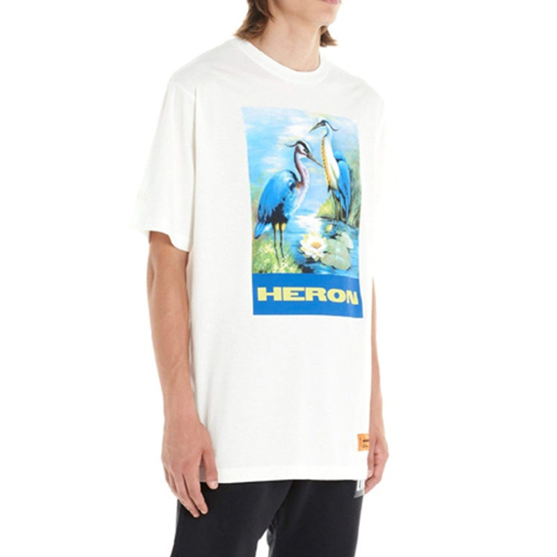 Heron Preston HERON PRESTON Blue Painting Short Sleeve White HMAA001F197600010288 outlook