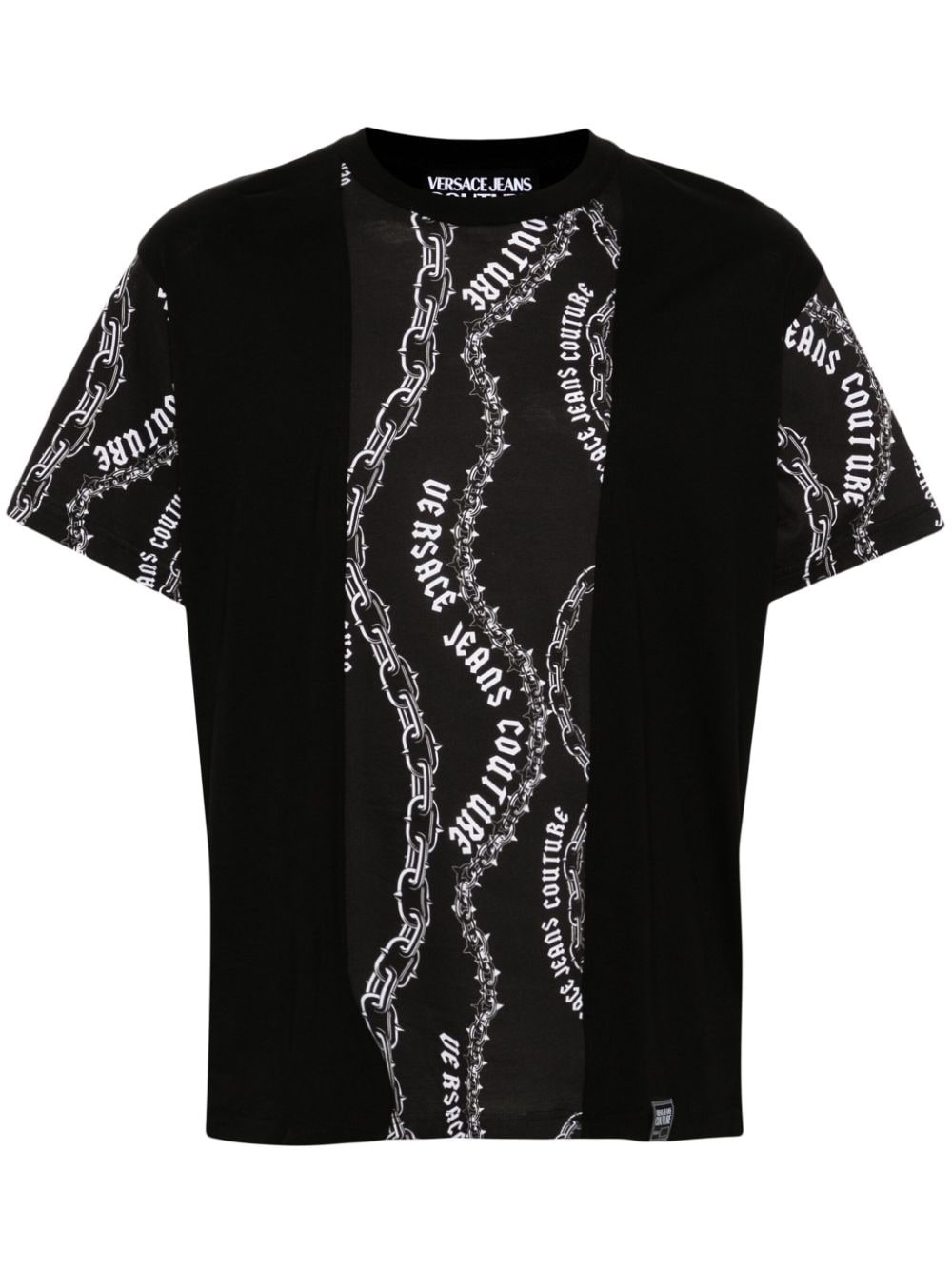 Chain Couture cotton T-shirt - 1