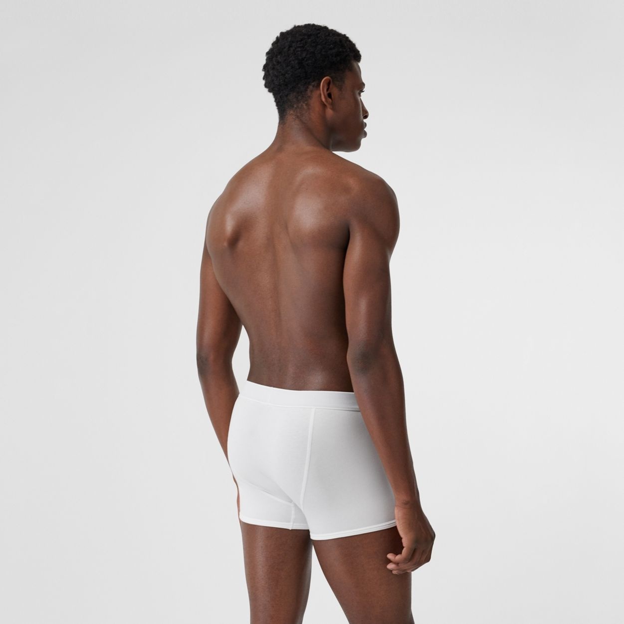 Logo Detail Stretch Cotton Boxer Shorts - 3