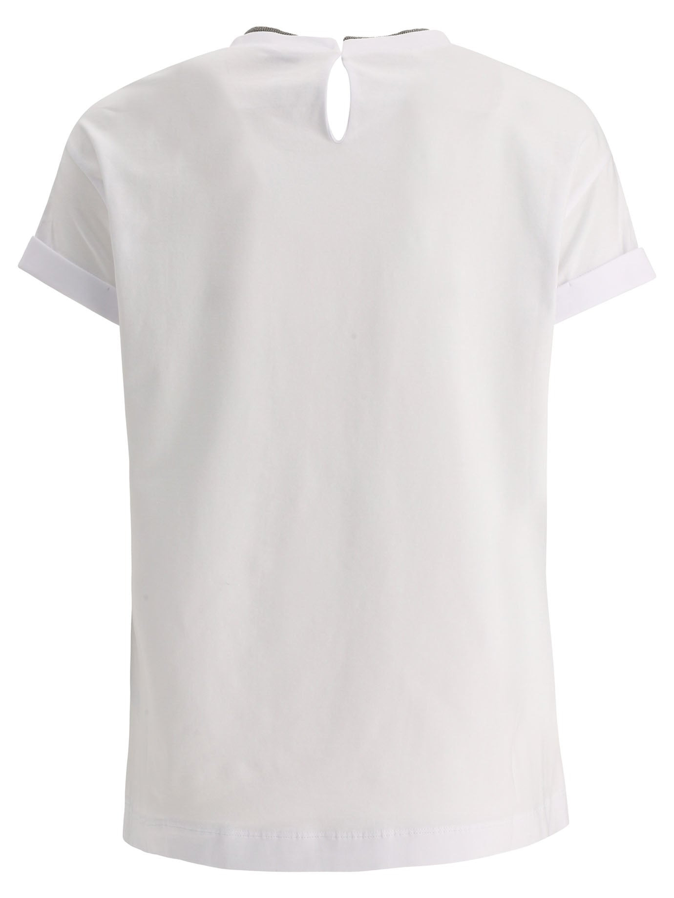 Brunello Cucinelli Cotton Jersey T-shirt With Precious Faux Layering - 2
