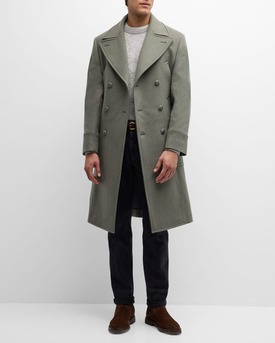 Brunello Cucinelli Men's Wool Double-Breasted Overcoat outlook