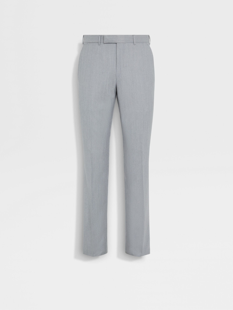 LIGHT GREY CENTOVENTIMILA WOOL PANTS 1