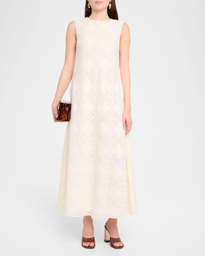 MISA Sylvie Crochet Maxi Dress outlook