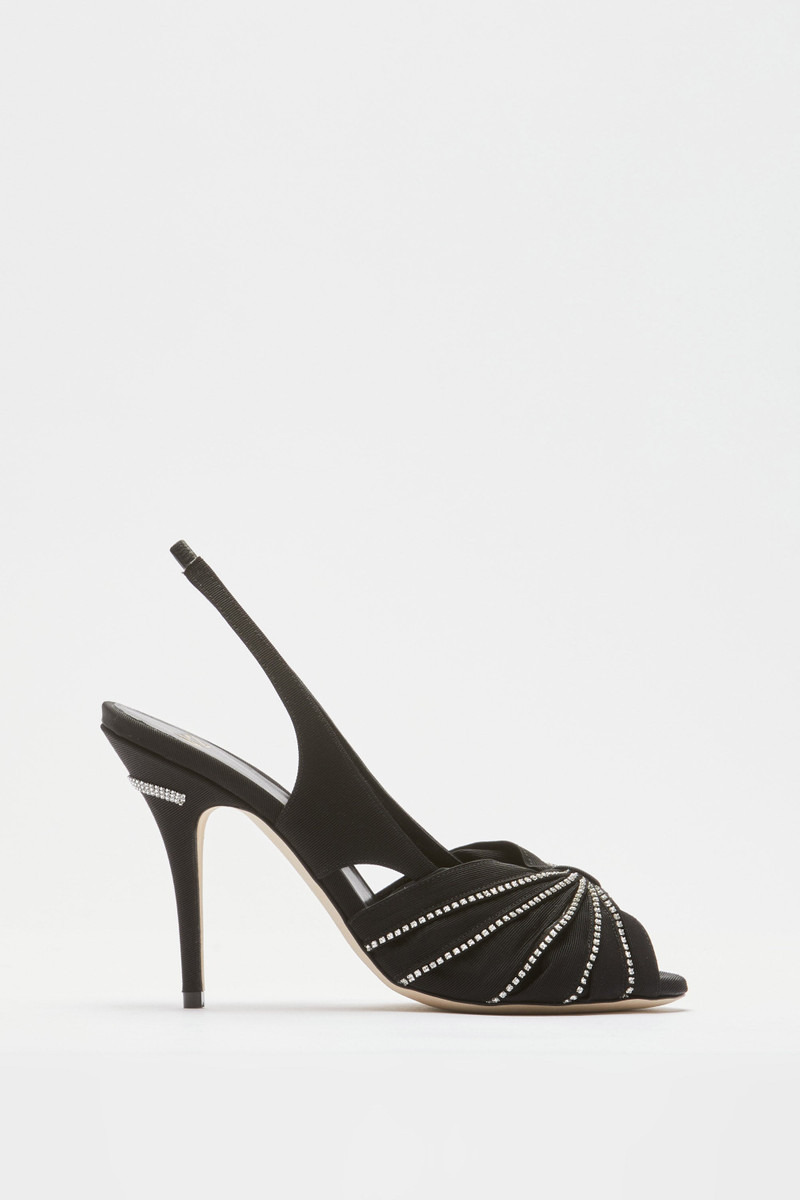 SATIN SANDALS WITH CRYSTALS 3