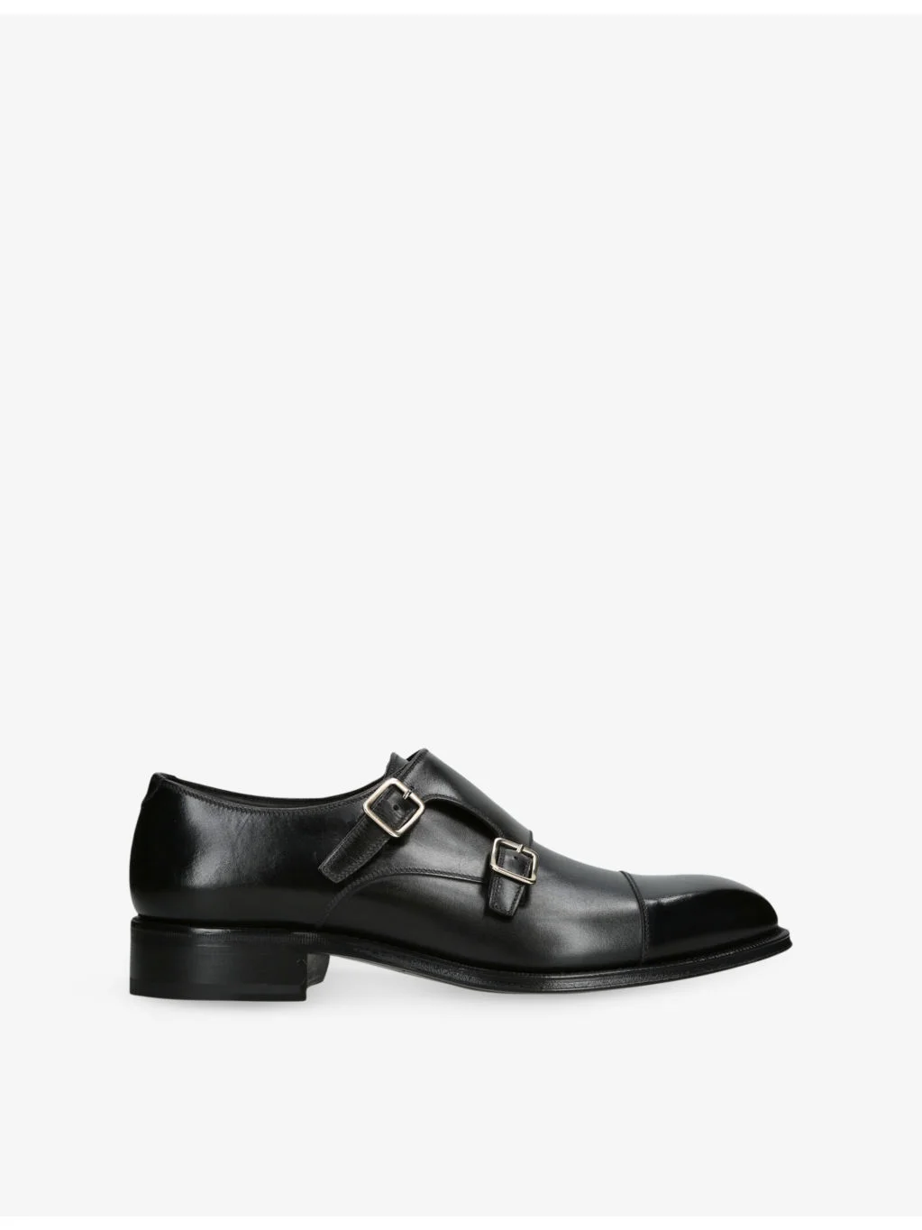Claydon Double Monk Strap Leather Shoes - 1