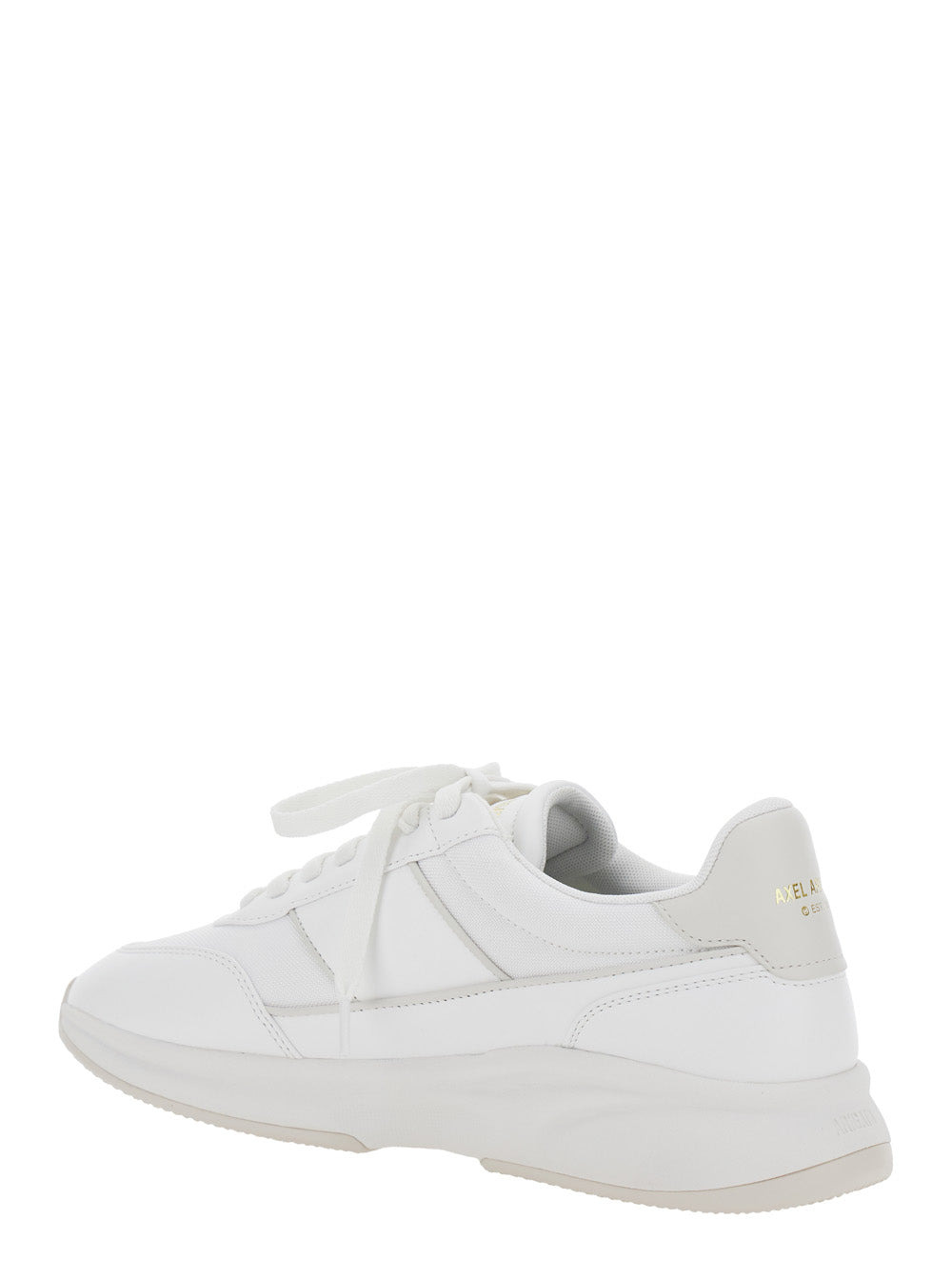 Axel Arigato Men 'Genesis Neo Runner' White Low Top Sneakers With Logo Lettering On Tongue And Heel  - 3