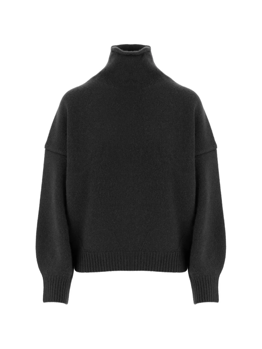 high-neck cashmere sweater - 1