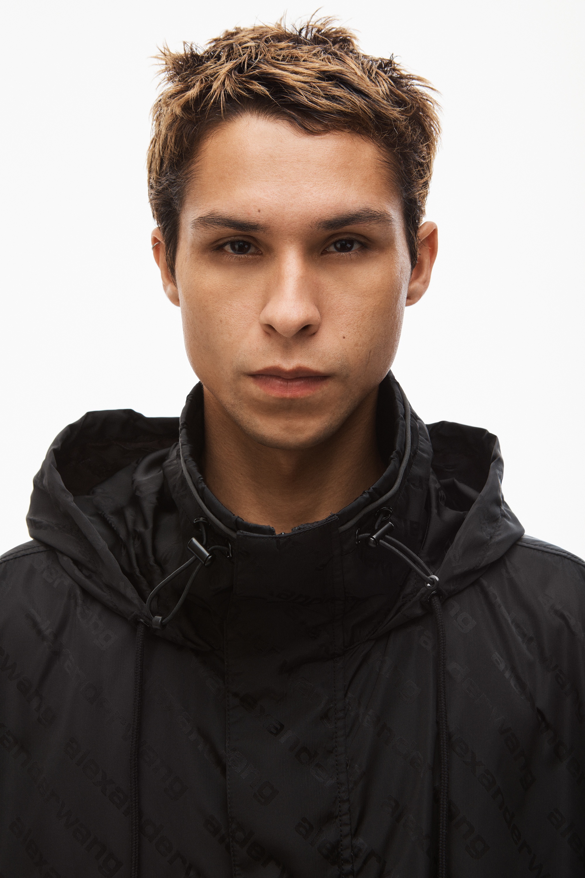 HALF ZIP TRACK JACKET IN JACQUARD NYLON - 4
