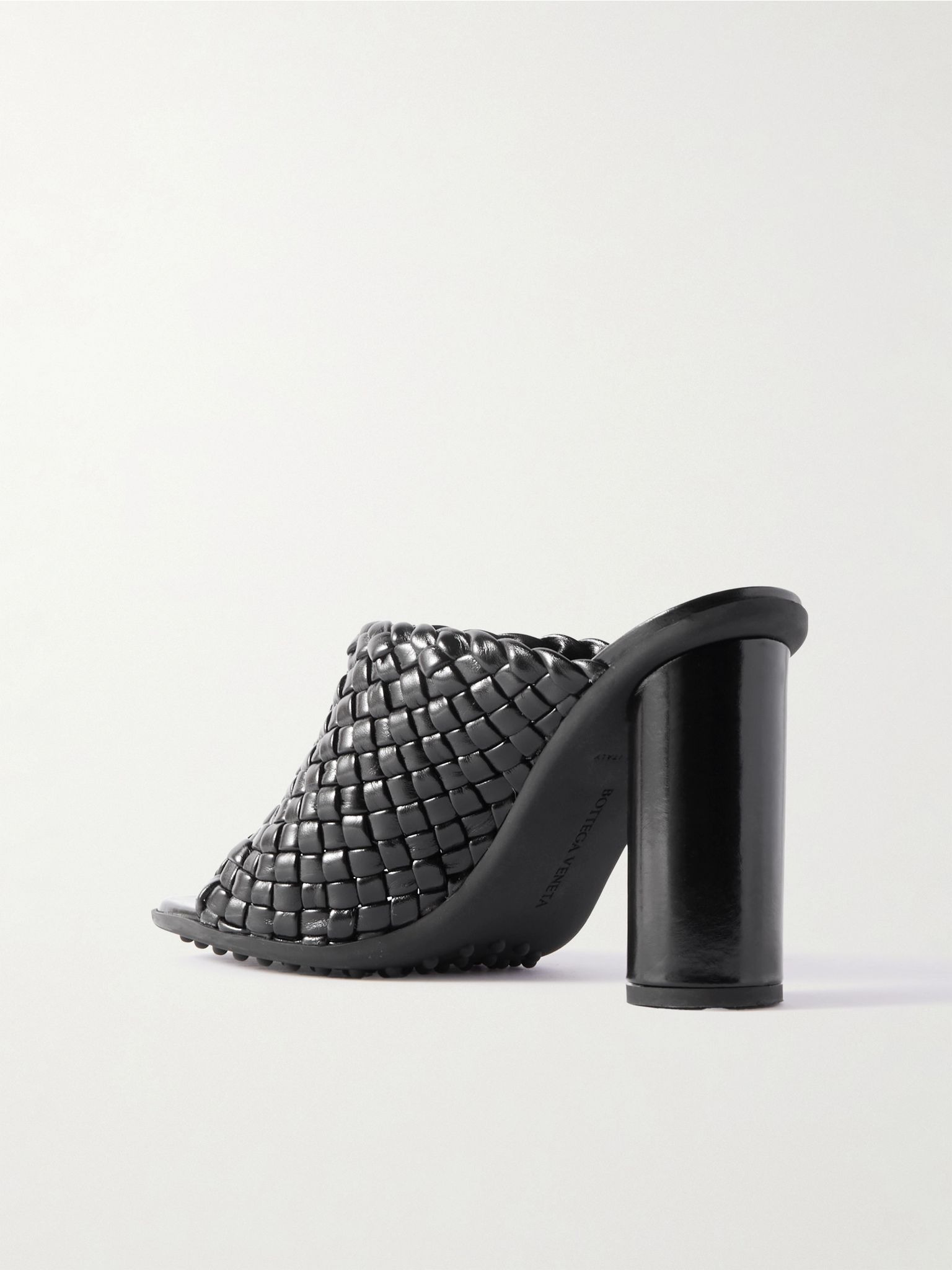 Atomic intrecciato leather sandals Black - 3