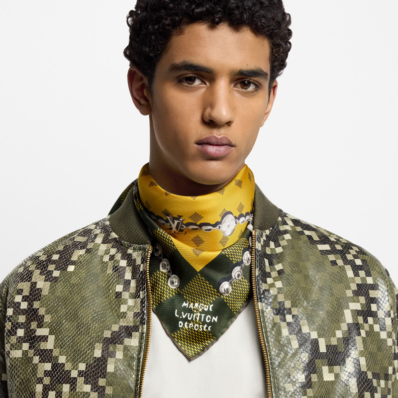 Damier Jewelry Silk Square 4