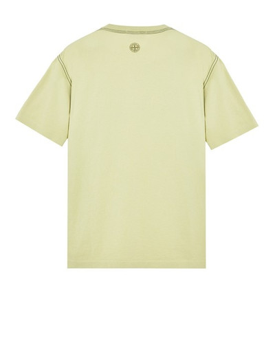 Stone Island 20847 COTTON JERSEY 'INVERSE STRIPE ONE' PRINT_GARMENT DYED LIGHT GREEN outlook