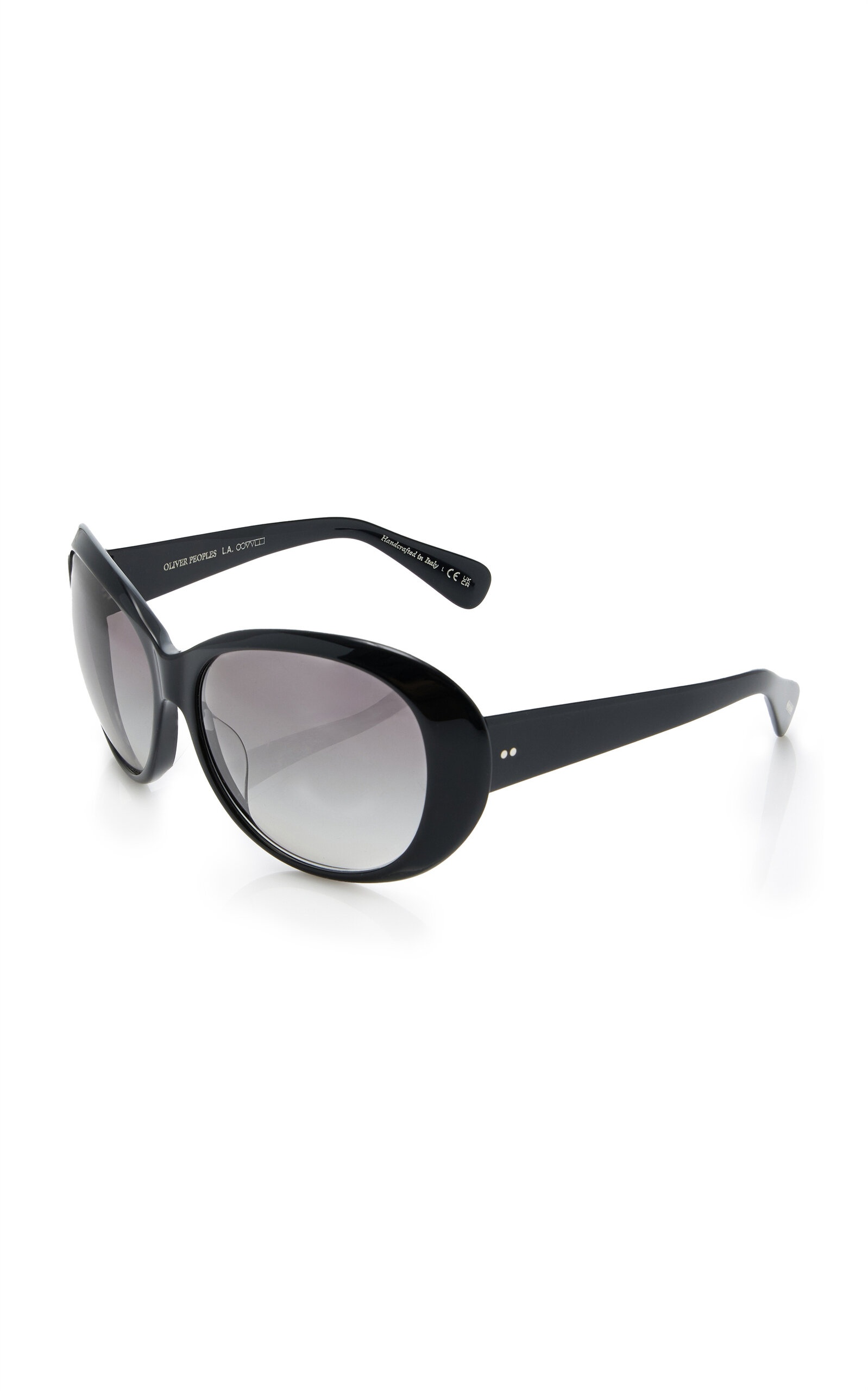 Maridan Oversized Round-Frame Acetate Sunglasses black - 2