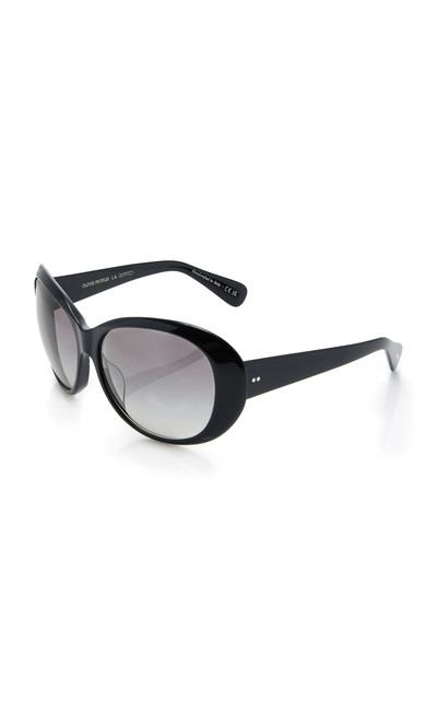 Oliver Peoples Maridan Oversized Round-Frame Acetate Sunglasses black outlook