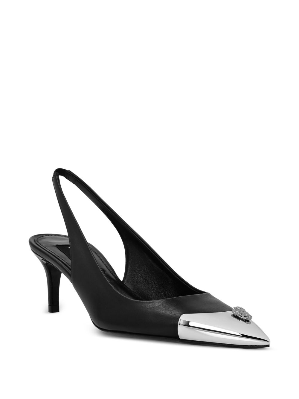 Skull Strass slingback pumps - 2