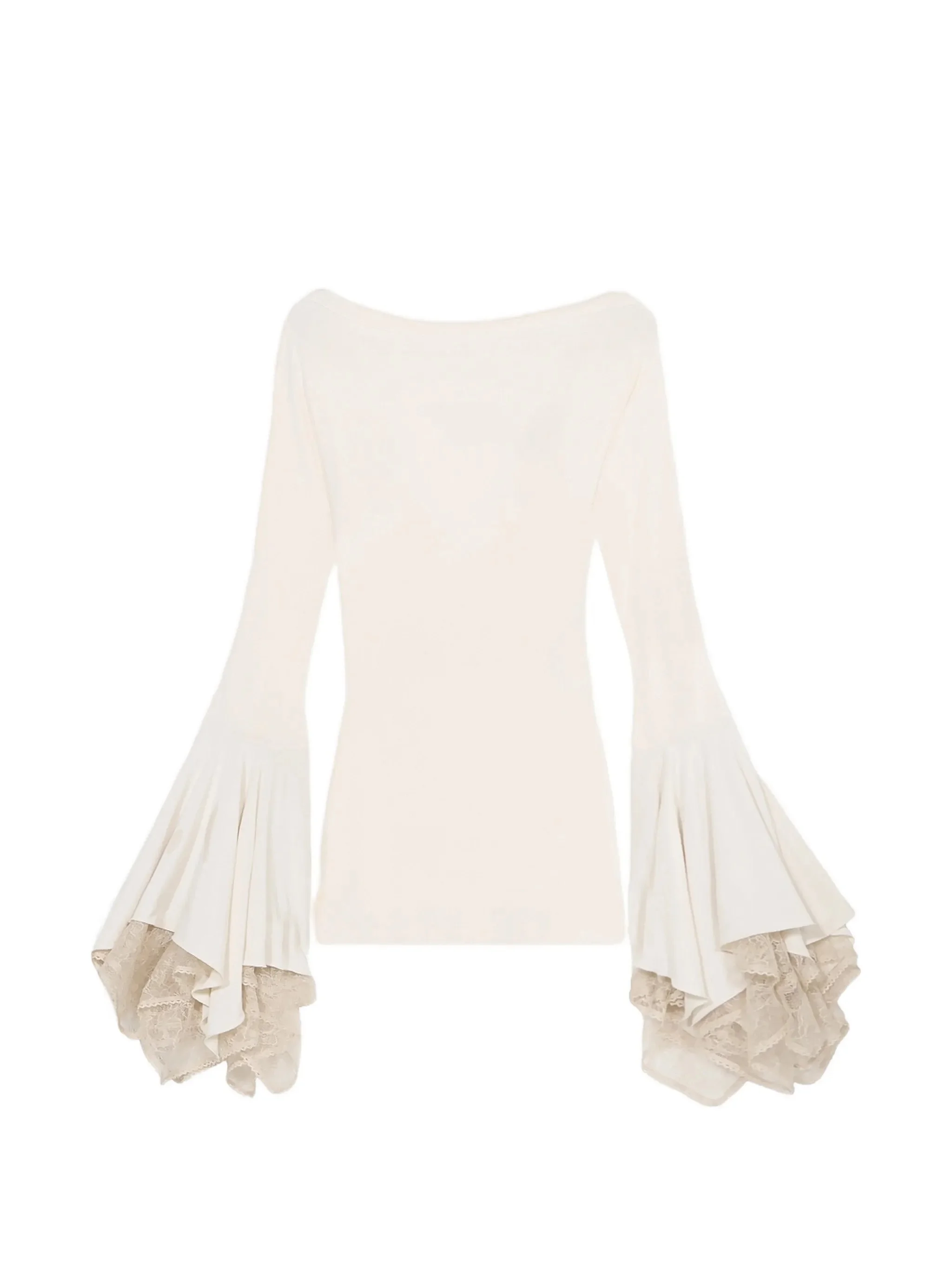 Blumarine Lace Flared-sleeve Mini Dress - 1